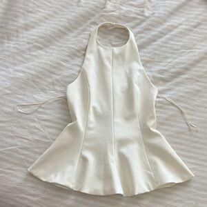 Zara Cream Halter Top